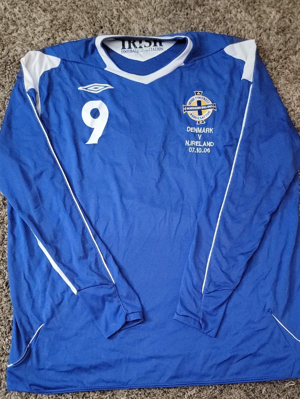 NORTHERN IRELAND KYLE LAFFERTY FOOTBALL SHIRT SOCCER JERSEY LONG SLEEVE XXL